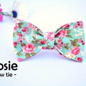 Bow ‘Rosie’ / floral cat bow tie, rose cat bow tie, cute bow, dog bow tie, handmade / CRAFTS4CATS