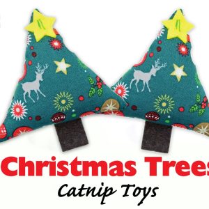 Toys ‘Christmas Trees’ // the best catnip toys you can buy //catnip cat toy,kitten toys, Christmas gift for cat, Crafts4cats