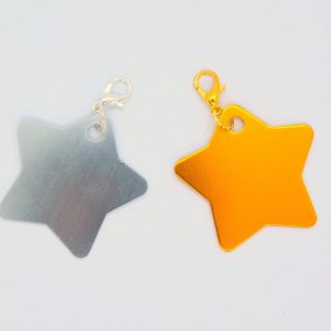 Pet tag Stars / Golden start pet tag, silver star pet tag, celestial pet tags, dog colalr tag, cat collar tag, Crafts4Cats