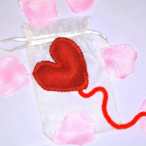 Valentine Hearts – Unique catnip cat toy, catnip with silvevine toy for cats and kitten, toys for cat, red heart catnip toy, Crafts4cats